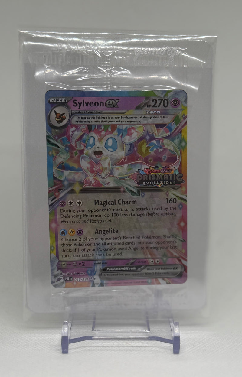 Pokemon TCG Sylveon Ex Prismatic Evolutions Stamped Promo #041/131 (Sealed)