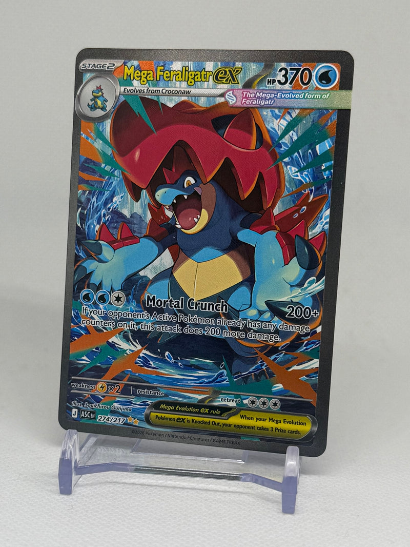 2026 Pokemon TCG Ascended Heroes Mega Feraligtar ex #274 Special Illustration Rare