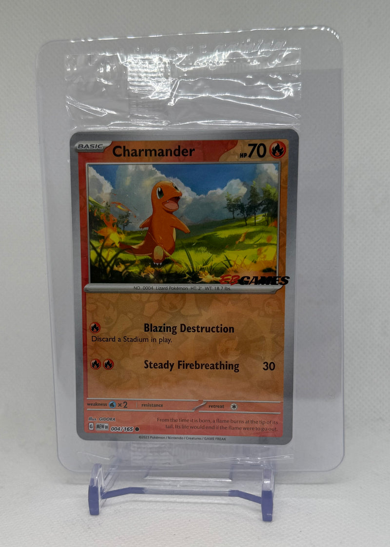 2023 Pokemon Charmander EB Games Promo #004/165 (Sealed)