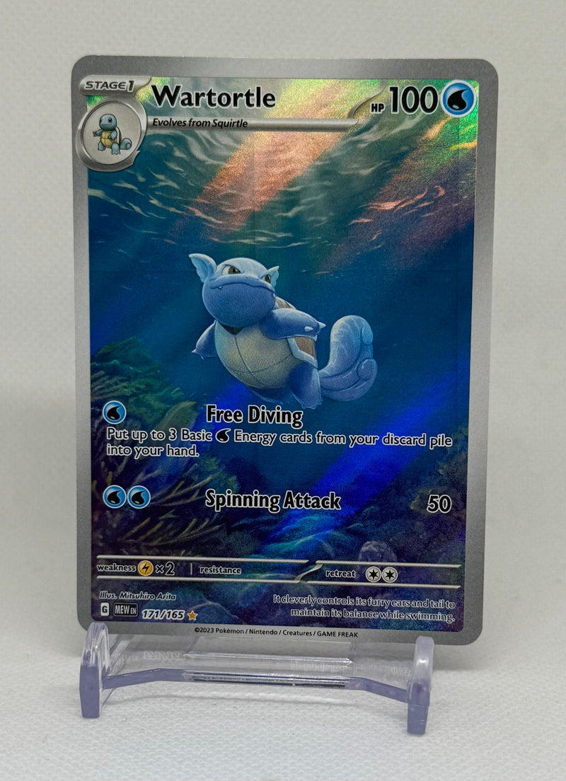 2023 Pokemon TCG Scarlet & Violet 151 Wartotle #171 Illustration Rare
