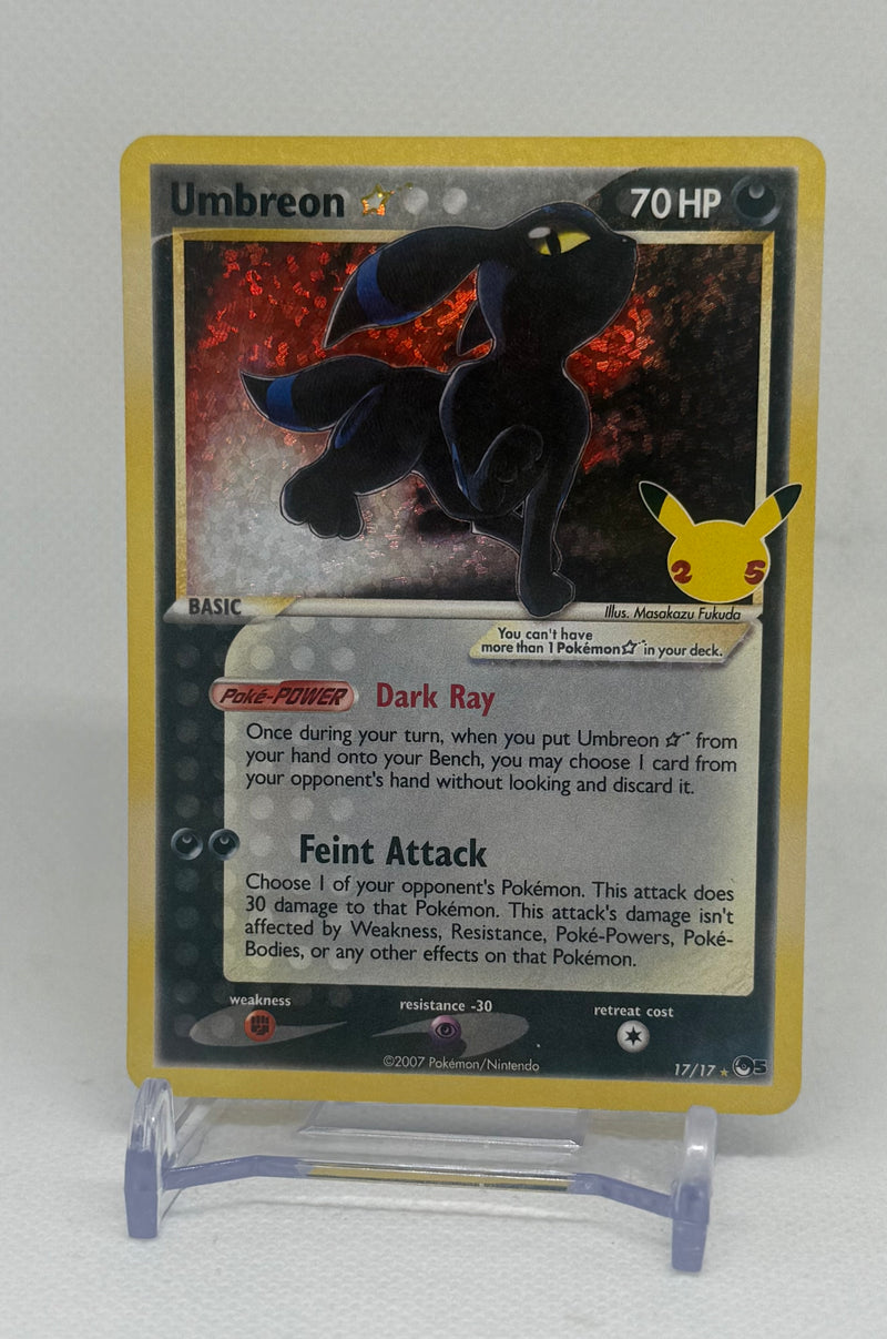 2021 Pokemon TCG Celebrations Umbreon Gold Star #17/17 Classic Collections