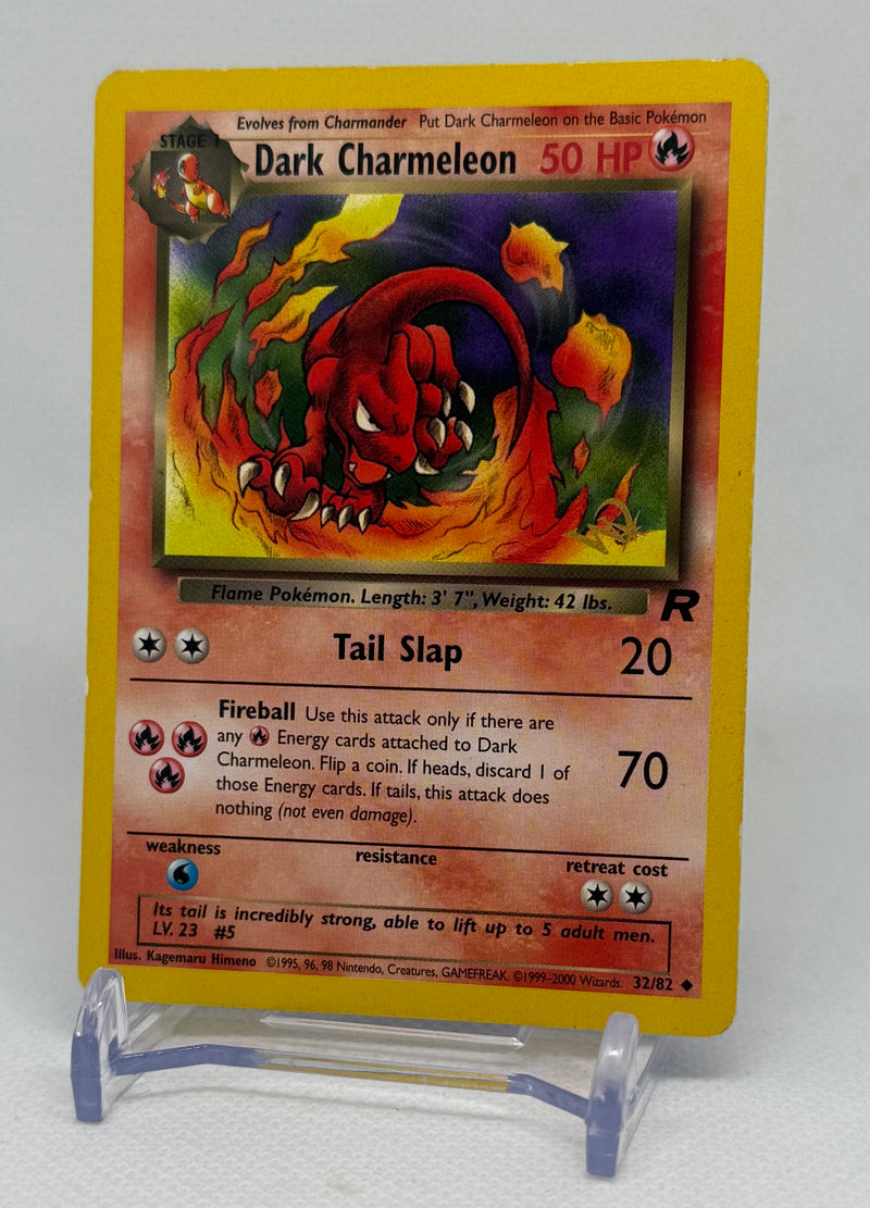 2000 Pokemon Dark Charmeleon W Stamp (Kraft Promo) WOTC #32/82 (MP)