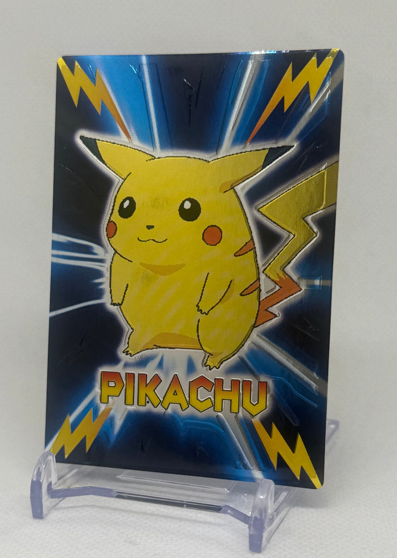 1999 Pokemon Japanese Meiji Promo Pikachu Embossed (LP)