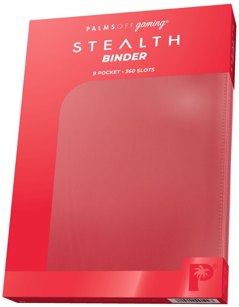 Palms Collector's Series 9 Pocket Zip Trading Card STEALTH Binder – RED - EJ Cards