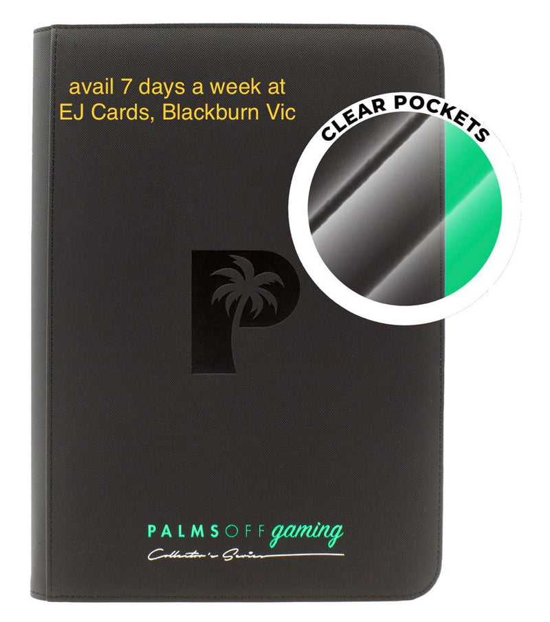 Palms Off Collector's Series TOP LOADER Zip Binder CLEAR - EJ Cards