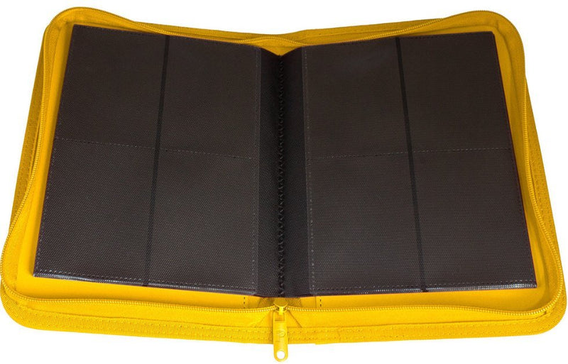 Palms Off Gaming Collectors Series 4 Pocket Zip Trading Card Binder - YELLOW - EJ Cards