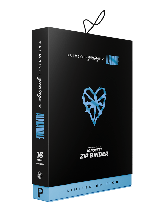 Palms Off Limited Edition MEGA Capacity 16 Pocket Zip Binder Alpha Wolf (1280) - EJ Cards