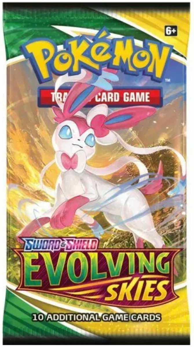 POKEMON TCG Sword & Shield Evolving Skies Booster Pack - EJ Cards