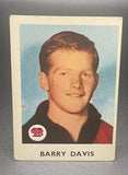1965 VFL Scanlens Barry Davis Essendon #30/36 - EJ Cards