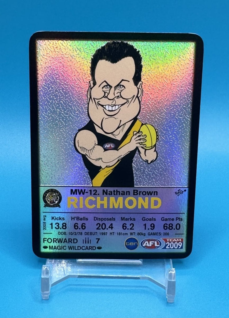 2009 AFL Teamcoach Magic Wildcard Nathan Brown - EJ Cards
