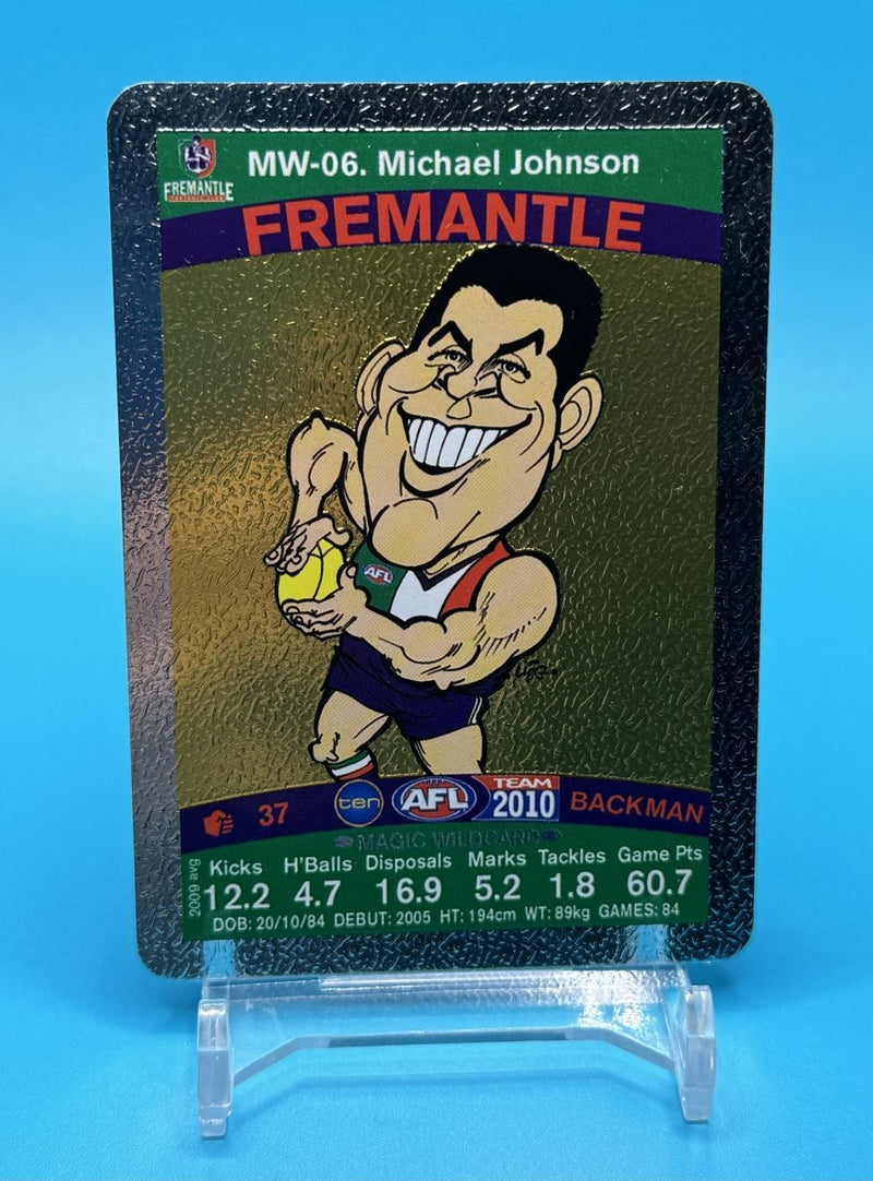 2010 AFL Teamcoach Magic Wildcard Michael Johnson - EJ Cards