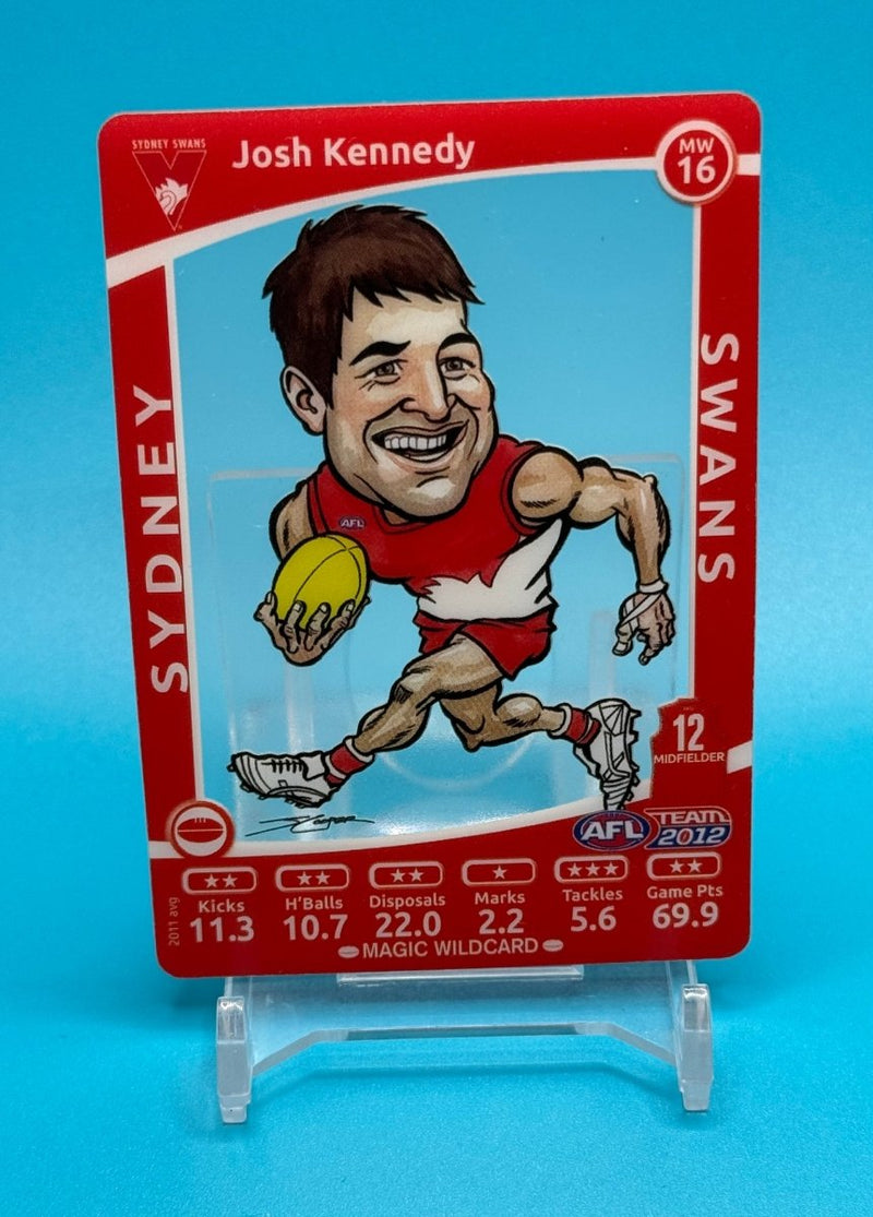 2012 AFL Teamcoach Magic Wildcard Josh Kennedy - EJ Cards