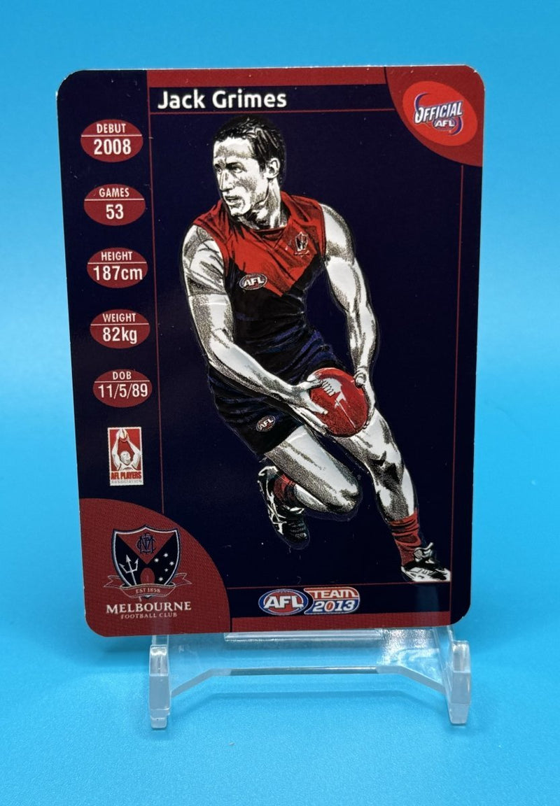 2013 AFL Teamcoach Star Wildcard Jack Grimes - EJ Cards
