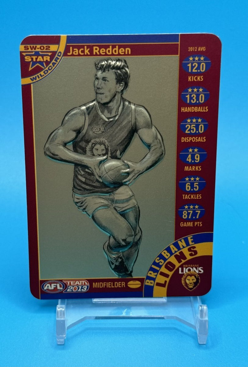 2013 AFL Teamcoach Star Wildcard Jack Redden - EJ Cards