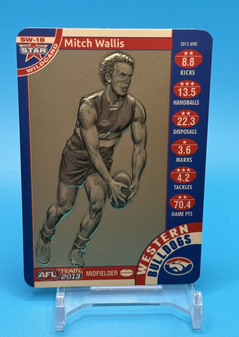 2013 AFL Teamcoach Star Wildcard Mitch Wallis - EJ Cards