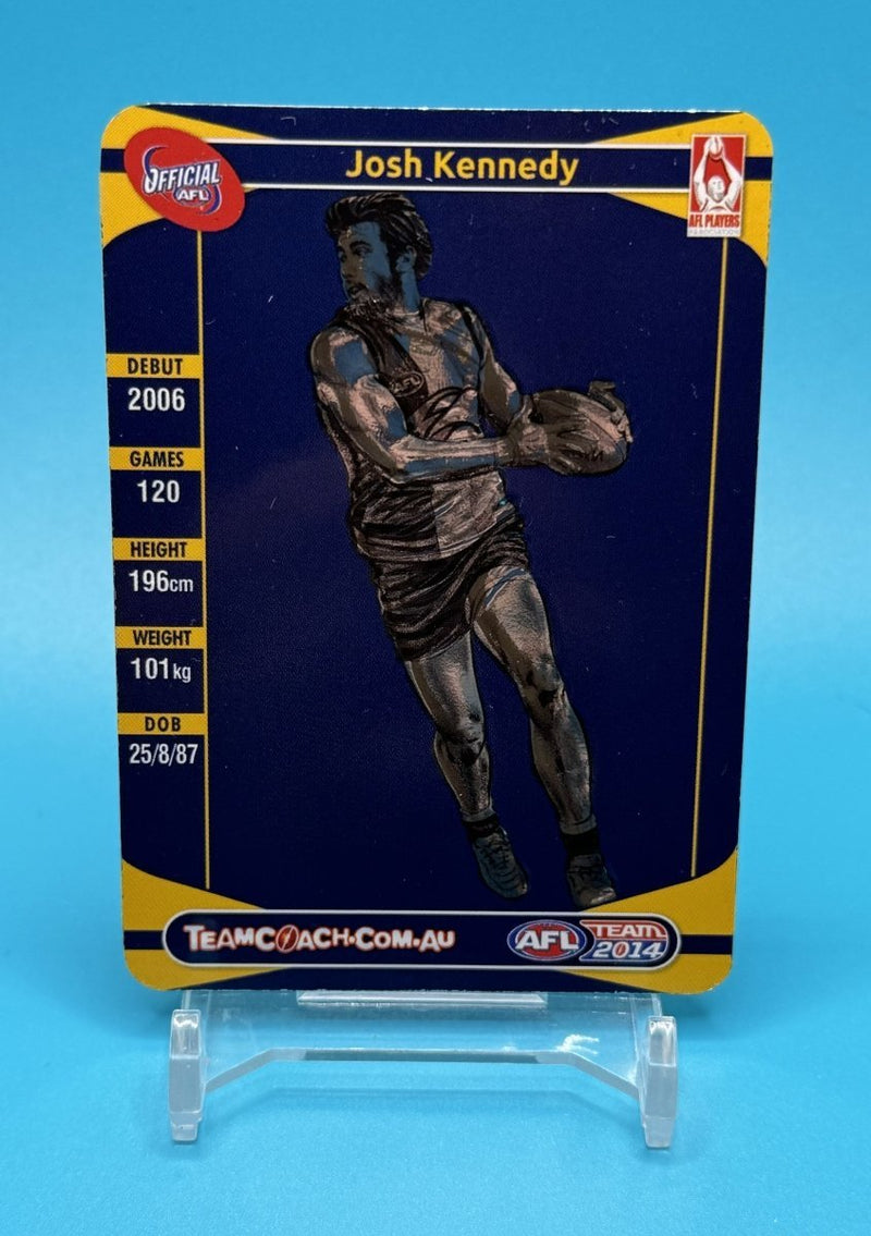 2014 AFL Teamcoach Star Wildcard Josh Kennedy - EJ Cards