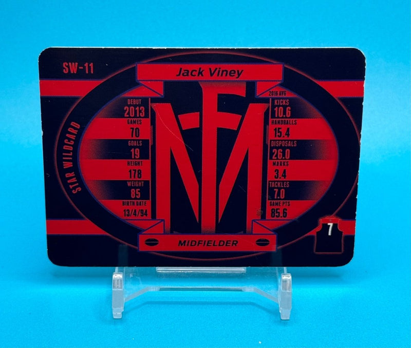 2017 AFL Teamcoach Star Wildcard Jack Viney - EJ Cards