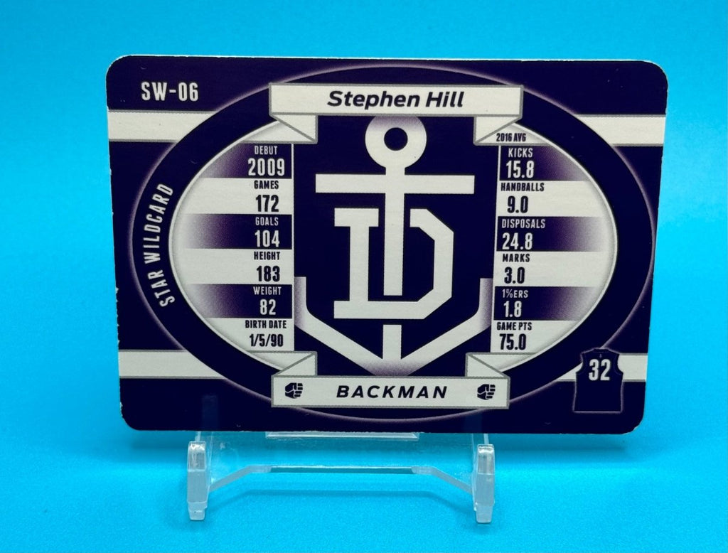 2017 AFL Teamcoach Star Wildcard Stephen Hill - EJ Cards