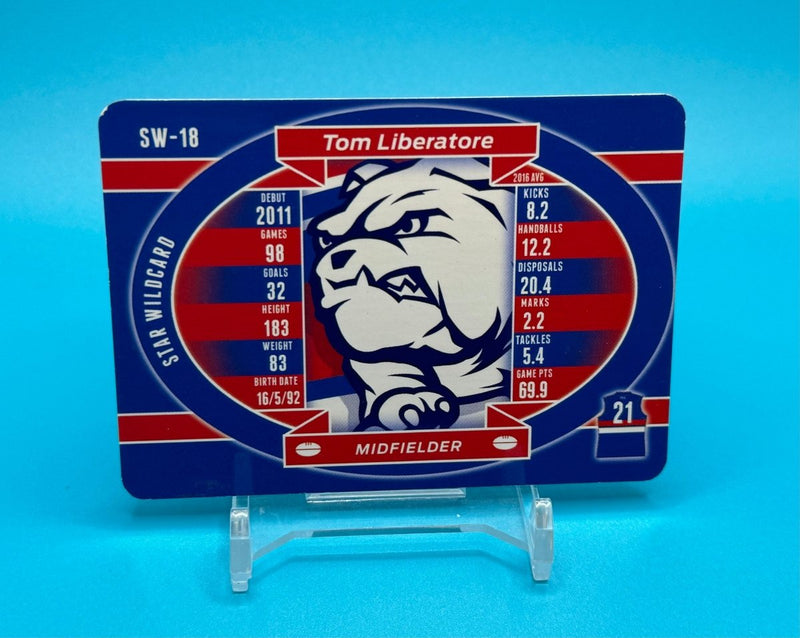 2017 AFL Teamcoach Star Wildcard Tom Liberatore - EJ Cards