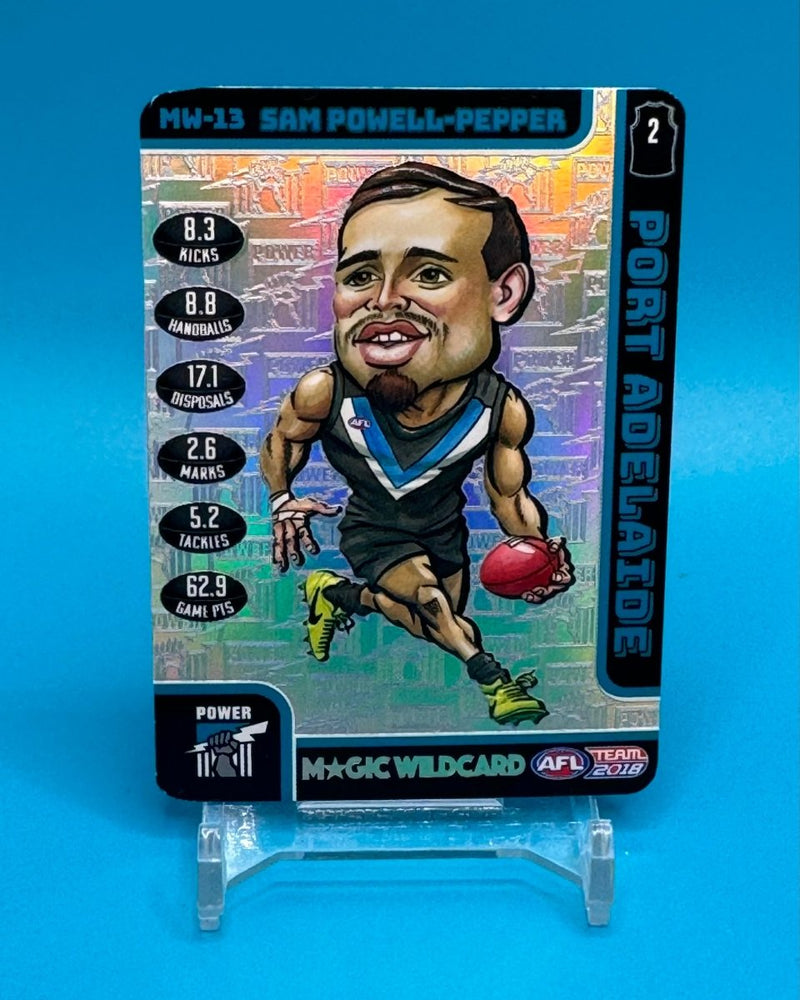 2018 AFL Teamcoach Magic Wildcard Sam Powell Pepper - EJ Cards