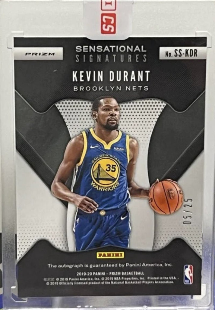 2019-20 Prizm Kevin Durant Sensational Signatures Mojo Auto #/25 