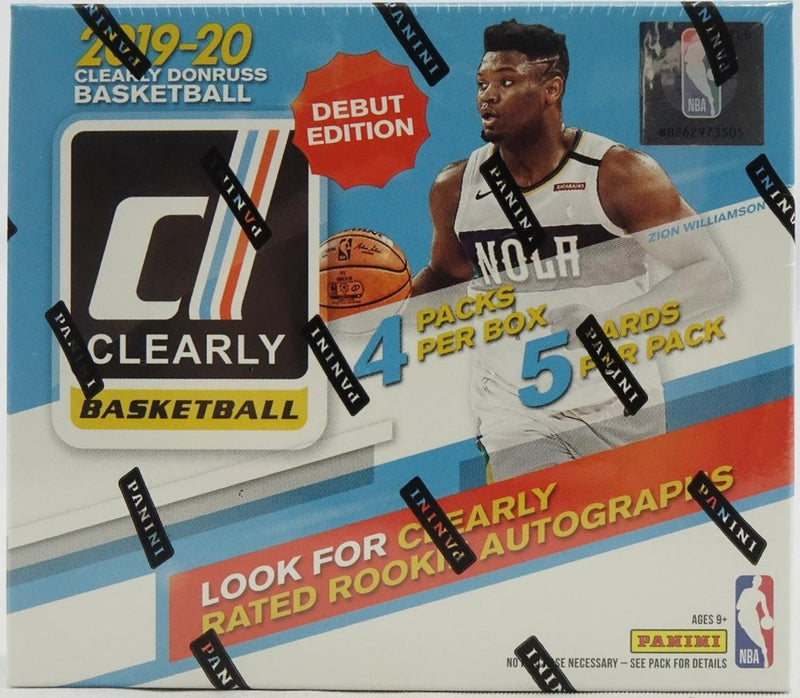 2019/20 Panini Basketball Donruss Clearly Hobby Box - EJ Cards