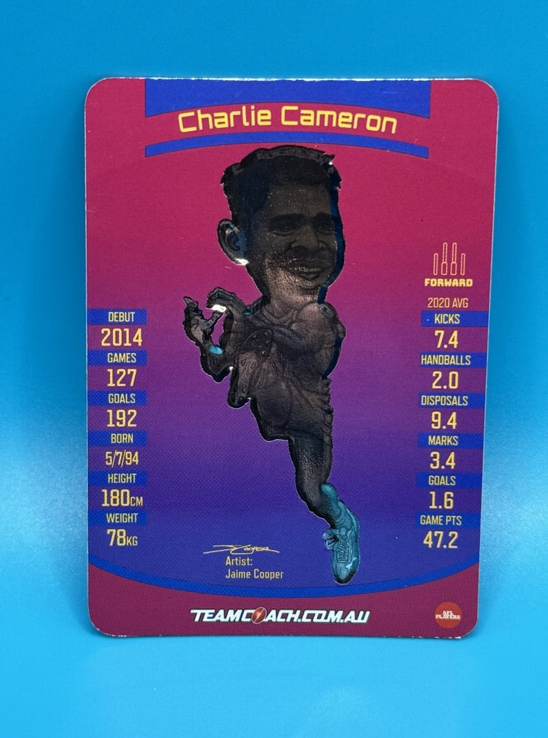 2021 AFL Teamcoach Magic Wildcard Charlie Cameron - EJ Cards