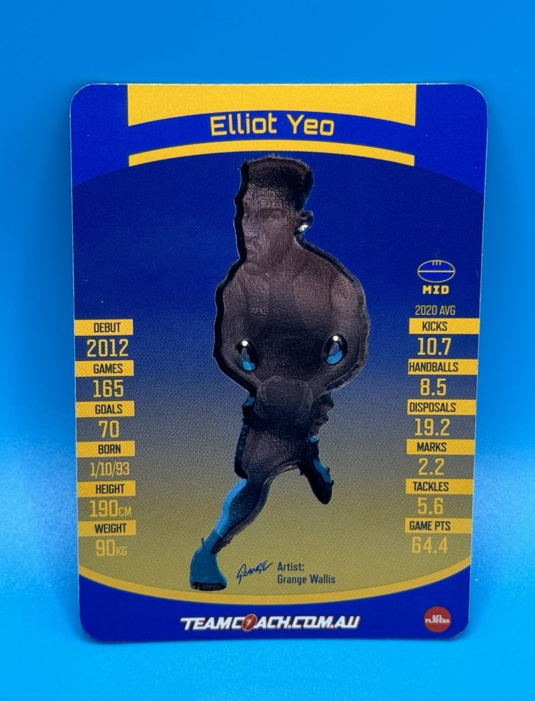 2021 AFL Teamcoach Star Wildcard Elliott Yeo - EJ Cards