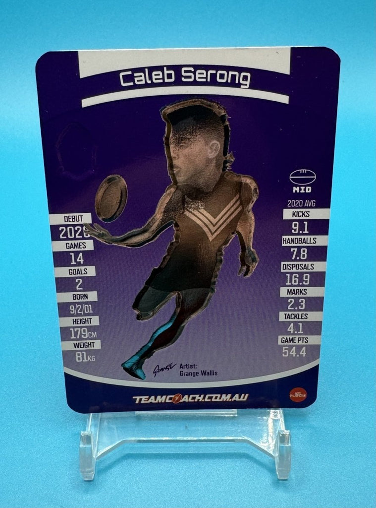 2021 AFL Teamcoach Trophy Wildcard Caleb Serong TSW-04 - EJ Cards