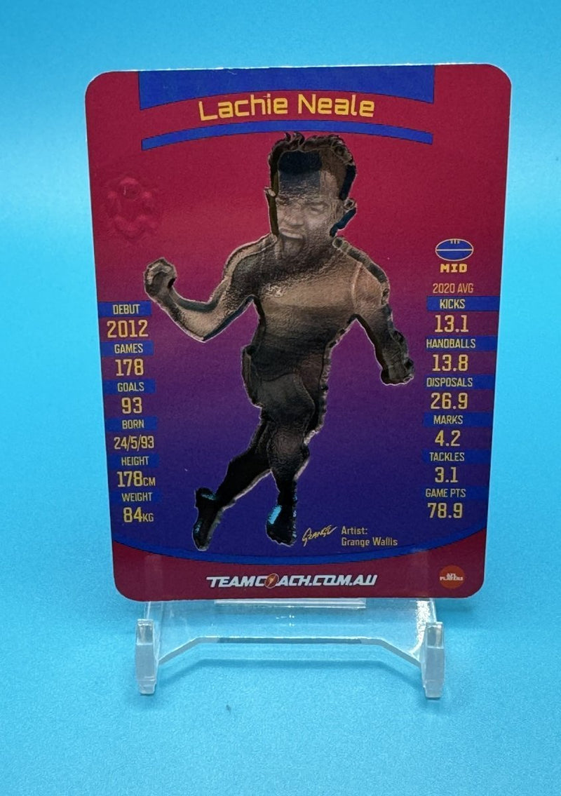 2021 AFL Teamcoach Trophy Wildcard Lachie Neale - EJ Cards