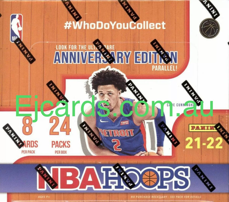 2021/21 Panini Basketball Hoops Retail Box - EJ Cards