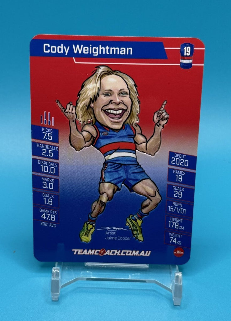2022 AFL Teamcoach Magic Wildcard Cody Weightman - EJ Cards