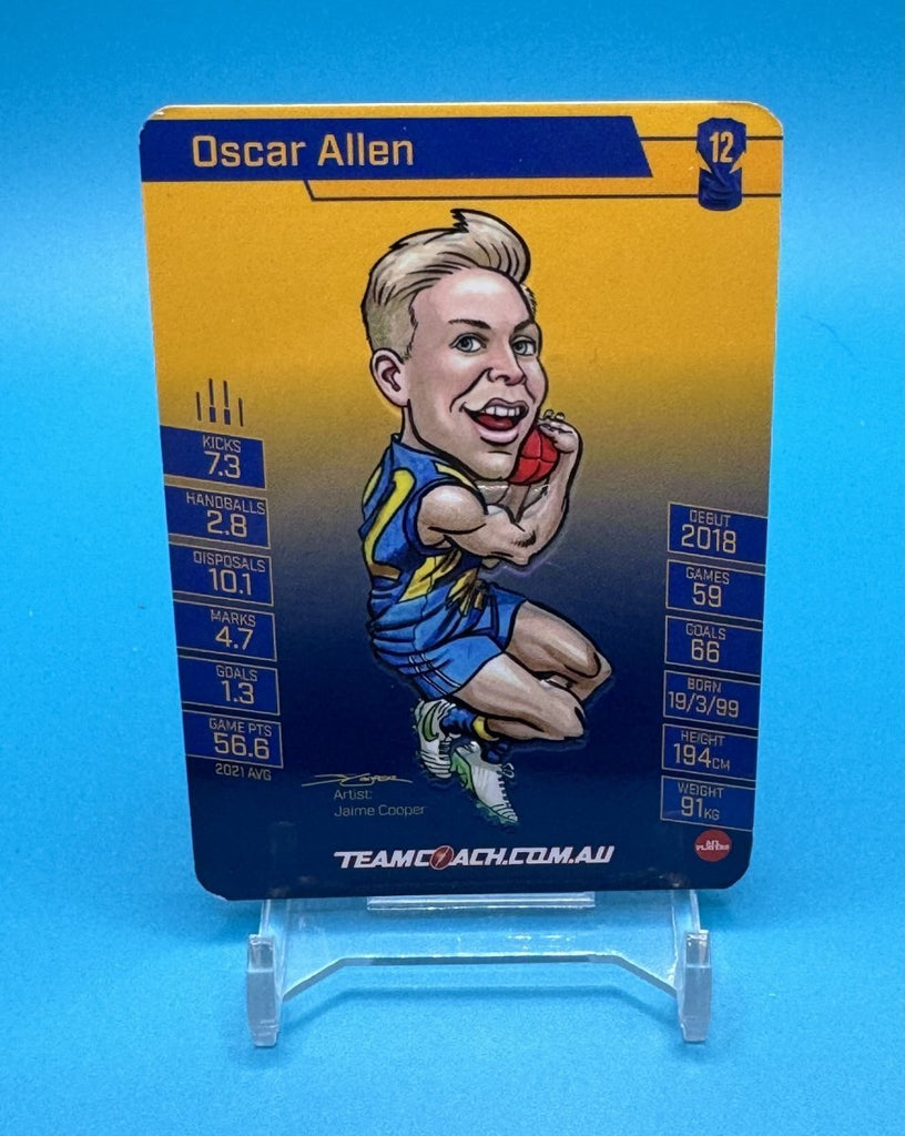 2022 AFL Teamcoach Magic Wildcard Oscar Allen - EJ Cards
