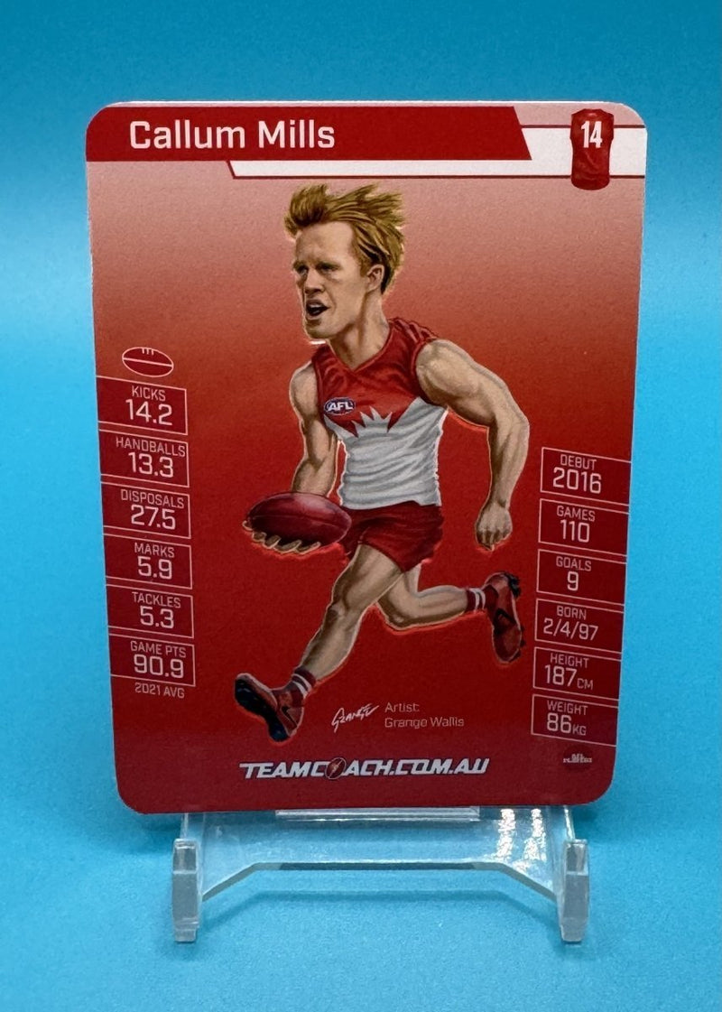 2022 AFL Teamcoach Star Wildcard Callum Mills - EJ Cards