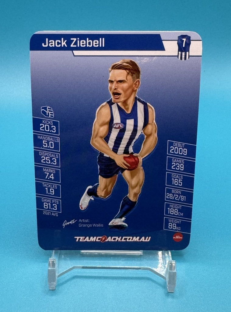 2022 AFL Teamcoach Star Wildcard Jack Ziebell - EJ Cards