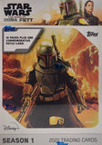 2022 Topps Star Wars Season 1 The Book Of Boba Fett Blaster (6 cards per pack, 10 packs per card + 1 commemorative patch card)