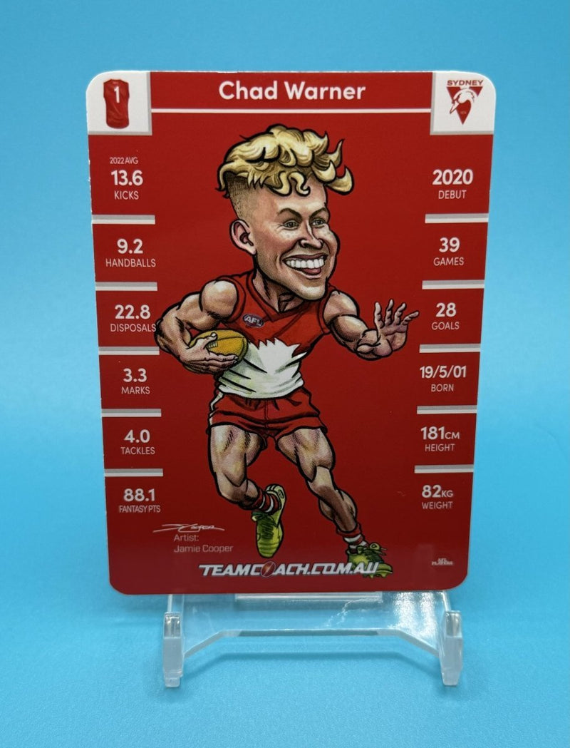 2023 AFL Teamcoach Magic Wildcard Chad Warner - EJ Cards