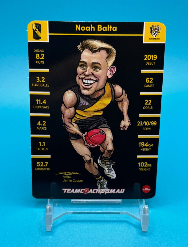 2023 AFL Teamcoach Star Wildcard Noah Balta - EJ Cards