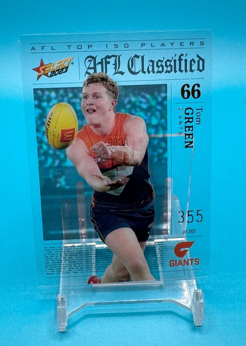 2023 Footy Stars Classifieds Tom Green 66 - EJ Cards