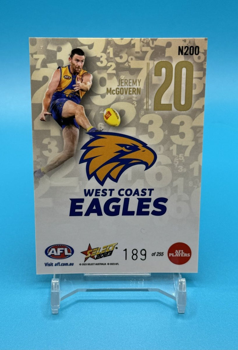 2023 Footy Stars Numbers Jeremy McGovern N200 - EJ Cards