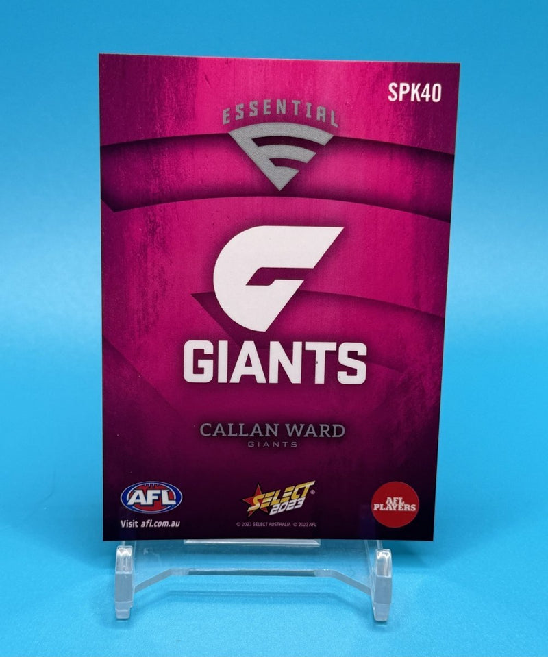 2023 Footy Stars Pink Essentials Callan Ward SPK40 - EJ Cards