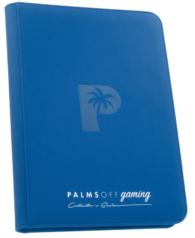 Palms Collector's Series 9 Pocket Zip Trading Card Binder - BLUE - EJ Cards