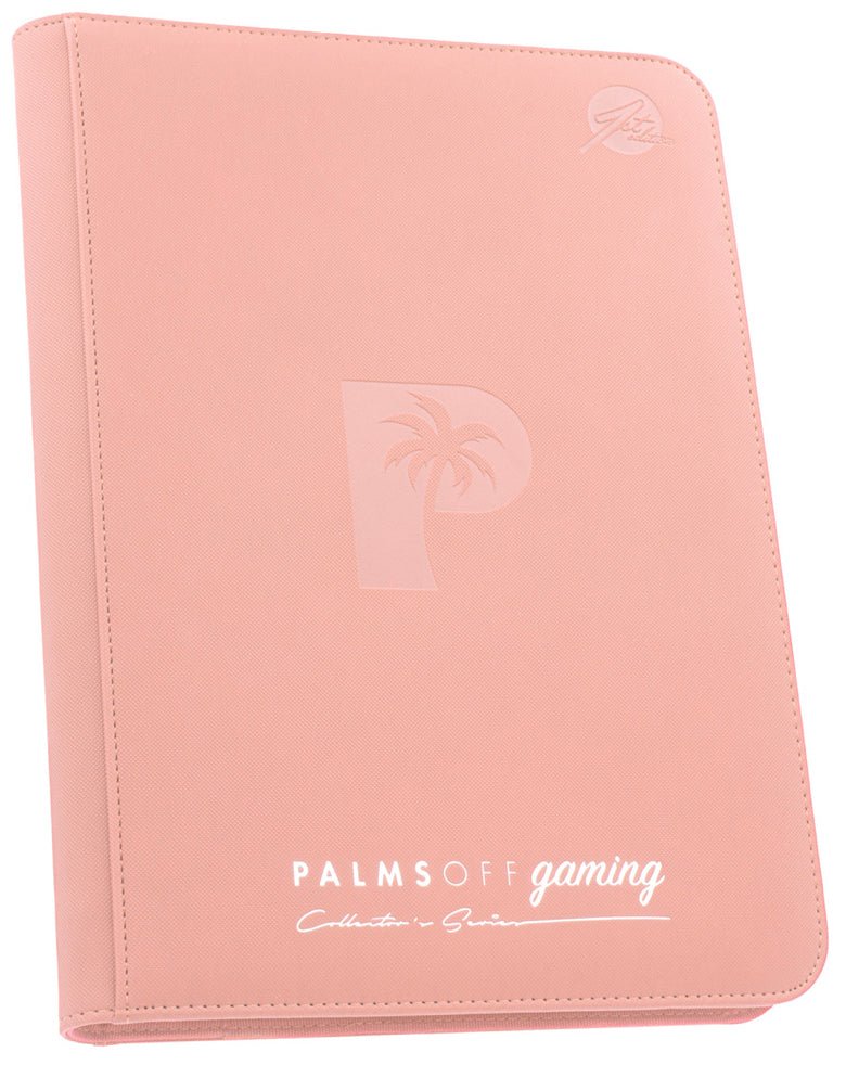 pastel card binder Palms Collector's Series 9 Pocket Zip Trading Card Binder – Pink – EJ Cards
