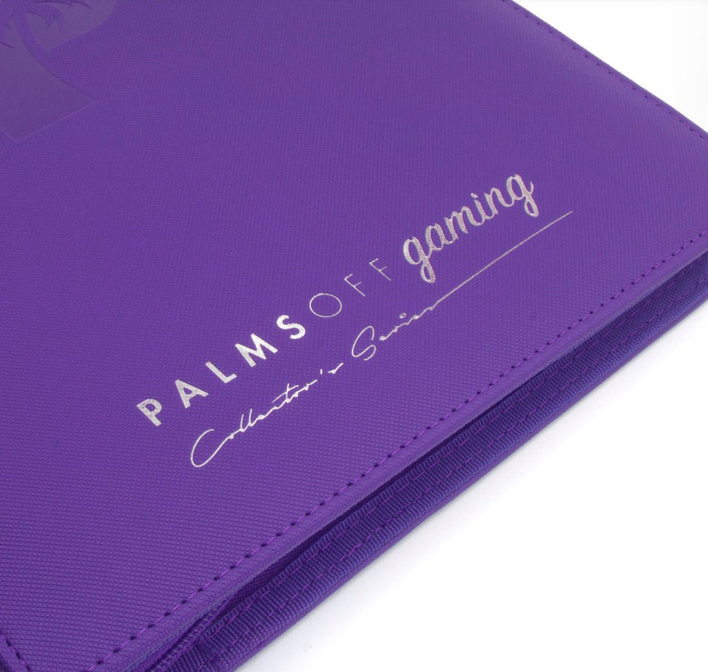 card binder purple Palms Collector's Series 9 Pocket Zip Trading Card Binder