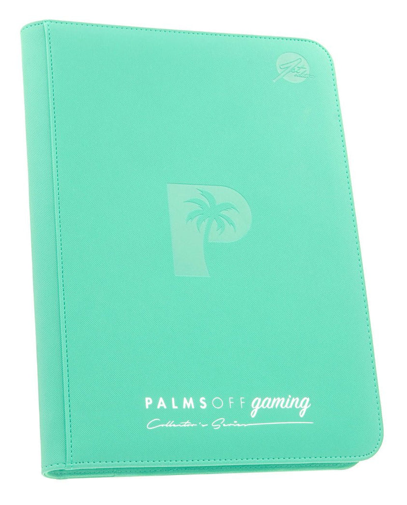 Palms Collector's Series 9 Pocket Zip Trading Card Binder – Turquoise - EJ Cards