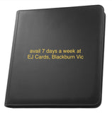 Palms Off Gaming STEALTH 12 Pocket Zip Trading Card Binder - BLACK - EJ Cards