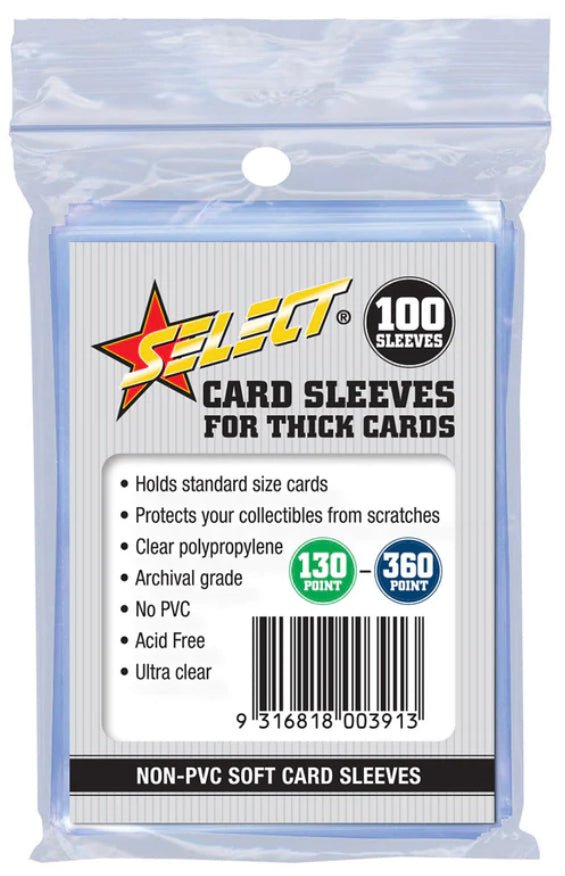 card sleeves for thick cards Select Card Sleeves