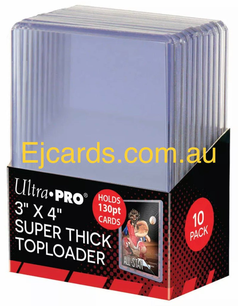 Ultra PRO 3" X 4" 130PT Super Thick Toploader 10ct - EJ Cards