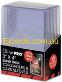 Ultra PRO 3" X 4" 130PT Super Thick Toploader with Thick Card Sleeves 10ct - EJ Cards