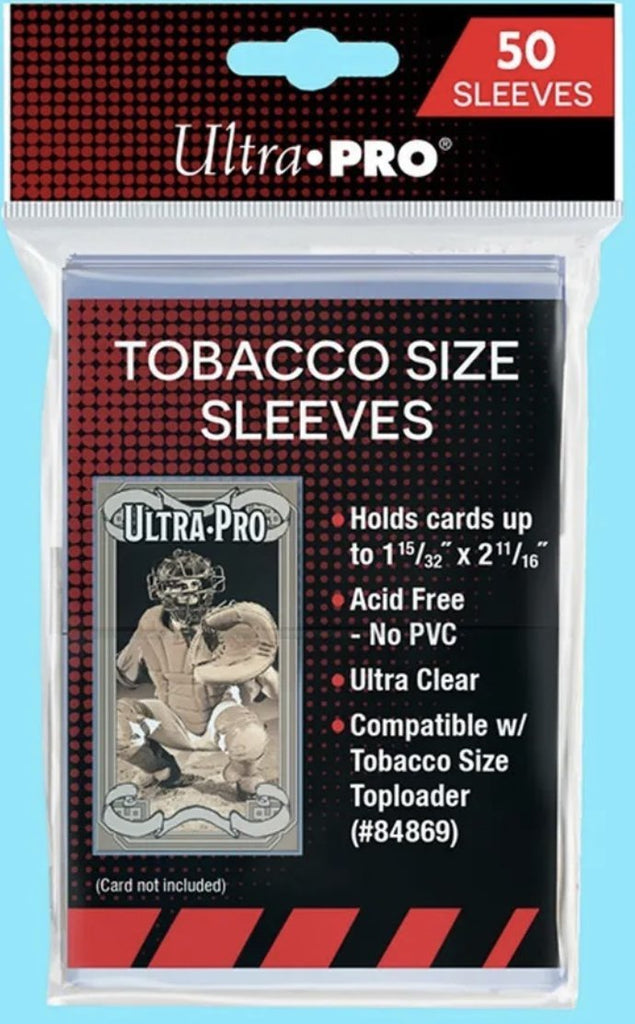 Ultra PRO Tobacco Size (Cigarette Card size) Sleeves (37mm x 68mm) - 100 pack - EJ Cards
